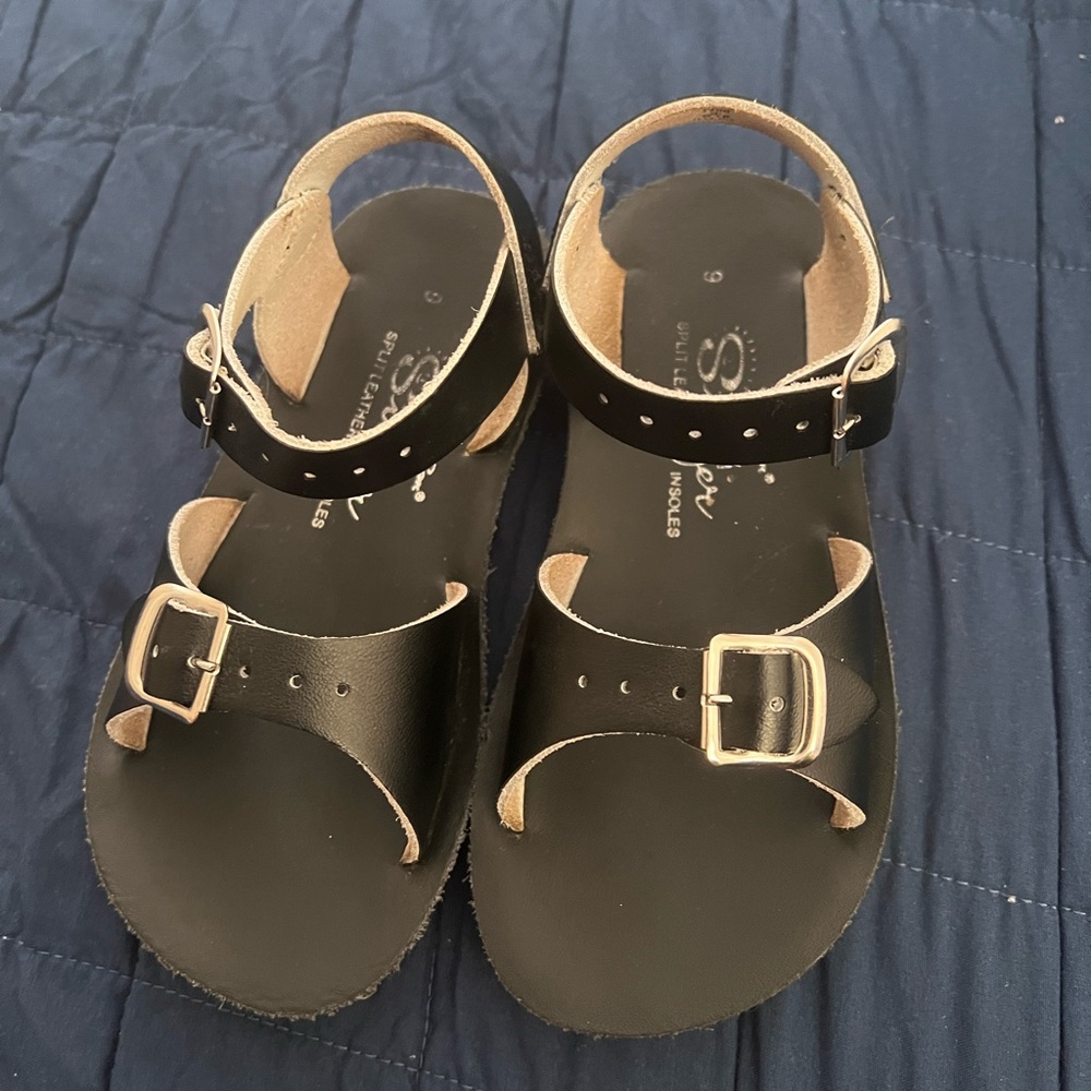 Salt Water Sandals by Hoy Black Minimalist Sandals